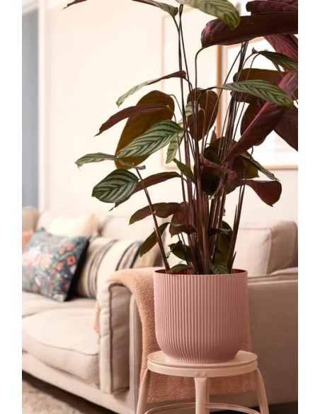 MACETA VIBES WHEELS 35CM ROSA