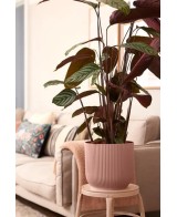 MACETA VIBES WHEELS 35CM ROSA