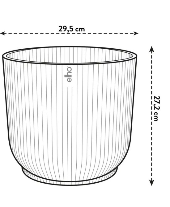 Maceta Vibes Fold Round Mini 30 cm Blanco  Elegancia Moderna para Plantas | Endanea Garden


