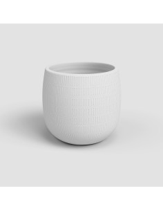 Maceta Aura Blanco 20 cm | Diseño Moderno y Funcional para Plantas Medianas