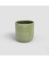 Maceta Jupiter 20cm Verde Agua  Moderna, funcional y con drenaje eficiente

