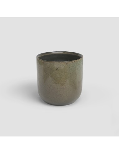 Maceta Jupiter 29cm Verde Gris  Moderna, resistente y con drenaje eficiente

