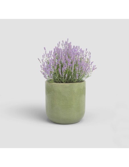 Maceta Jupiter 33cm Verde Agua  Grande, resistente y decorativa para interior o exterior

