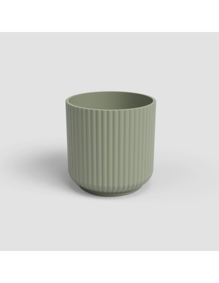 MACETA LUNA 12CM  MA VERDE