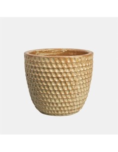 MACETA CAMPANA PRINTS OLD GLAZED BLANCO ANTIGUO 57X46CM