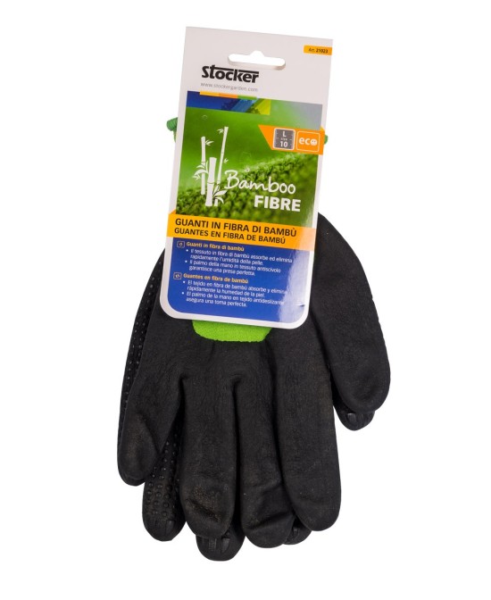 Guante de Fibra de Bambú Talla 9 M STOCKER | Protección, Comodidad y Agarre Seguro

