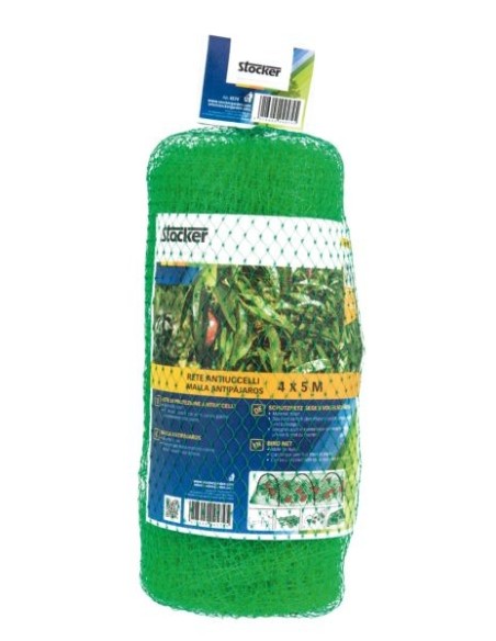 Malla Antipájaros 2x10 Stocker  Protección Durable para Jardín y Cultivos