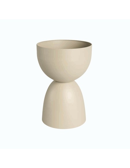 CUBREMACETAS  PALMA 46 CM CREMA