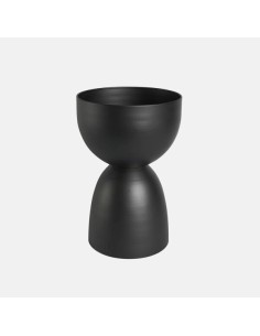 CUBREMACETAS MACETA PALMA 46CM NEGRA