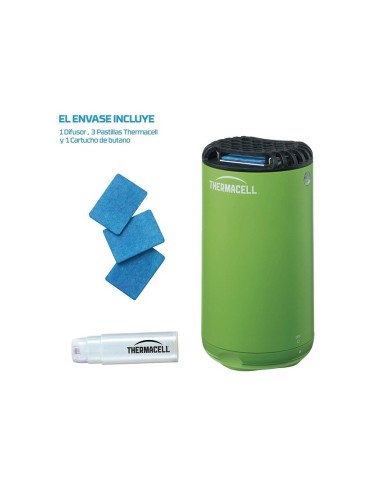 Difusor Antimosquitos Thermacell Verde | Protección Exterior 20 m² Sin Humo ni Olores

