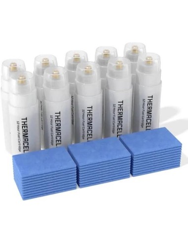 Recarga Thermacell 120h  Almohadillas repelentes y cartuchos gas para protección contra mosquitos


