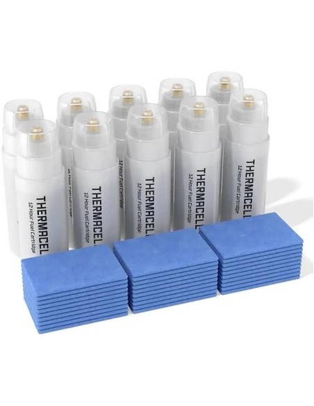 Recarga Thermacell 120h  Almohadillas repelentes y cartuchos gas para protección contra mosquitos

