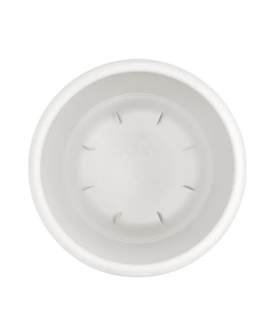 Maceta Redonda Amiga Blanco Sedoso 40cm  Elegancia y Resistencia | Endanea Garden


