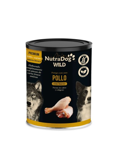 Snack L Pollos con Hueso Premium 400g  Premio Natural para Perros, Rico en Pollo y Hueso Prensado para Cuidado Dental