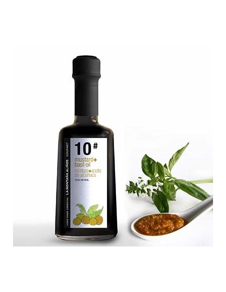 ALIÑO MOSTAZA+ACEITE DE ALBAHACA LA MONTAÑA ALIÑOS 250 ML