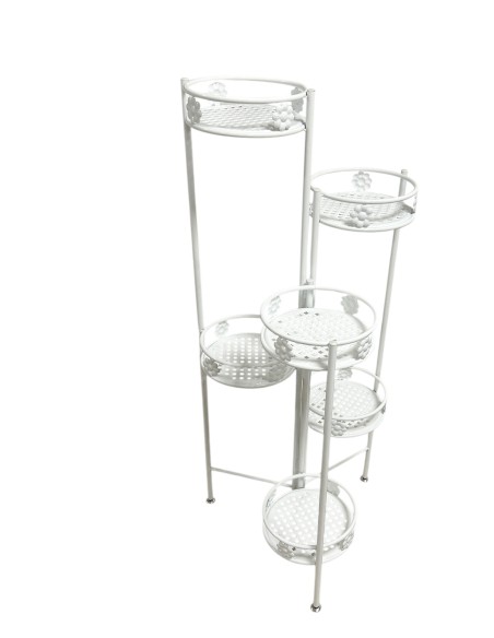 PEANA METAL 6 ALTURAS GIRATORIA BLANCO