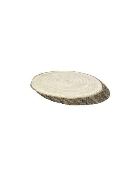 RODAJA OVAL MADERA RUSTICA L