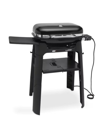 Barbacoa Eléctrica Weber Lumin con Soporte | Alta Temperatura, Versatilidad y Diseño Compacto