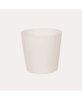 Maceta Cometa 18,5x18 cm Blanco Diseño Moderno Elegante para Interiores y Exteriores