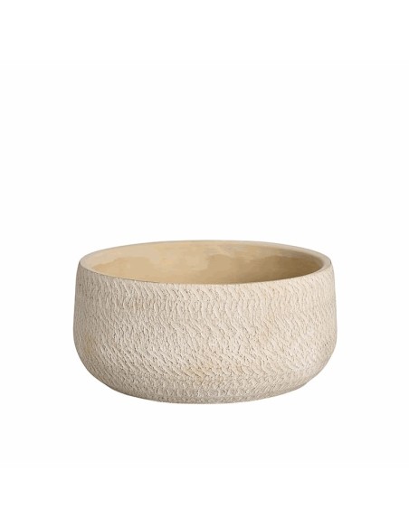 Bol Grama Crema 26x12 cm | Complemento decorativo para interior y exterior