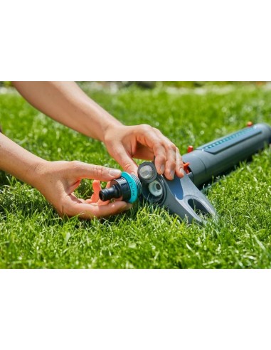 Aspersor Oscilante AquaZoom M Gardena - Riego Preciso para Césped