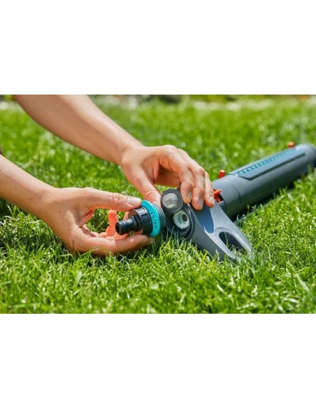 Aspersor Oscilante AquaZoom M Gardena - Riego Preciso para Césped