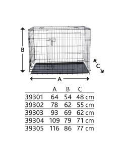 CASETA DOMESTICA M 78X62X55NEGRO