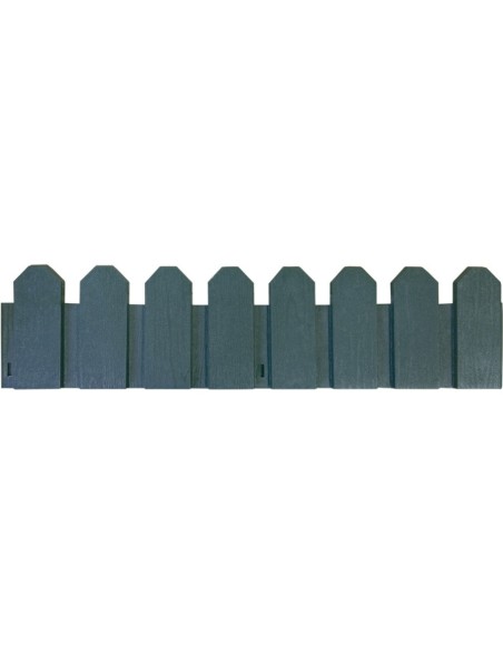 Bordura de Polietileno Sierra Border Verde 20x80 cm  Fácil Instalación y Duradera