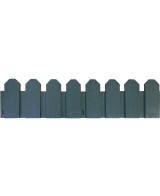 Bordura de Polietileno Sierra Border Verde 20x80 cm  Fácil Instalación y Duradera

