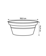 Maceta G.B. Bol Negro 38 cm - Elegante y Resistente para Jardín y Interior | Endanea Garden

