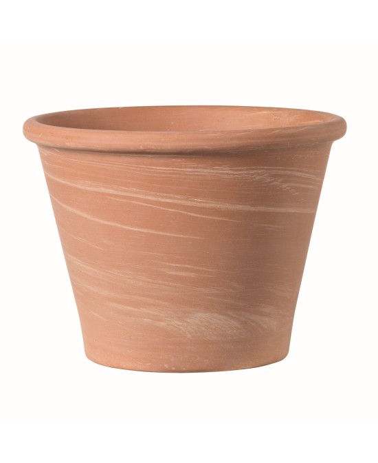 Maceta Vasum Duo W. Striped Blanco 31cm | Elegancia y Diseño Moderno en Terracota

