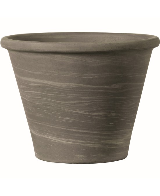 Maceta Vaso Duo W. Striped Grafito 37cm | Diseño Moderno y Resistente en Resina

