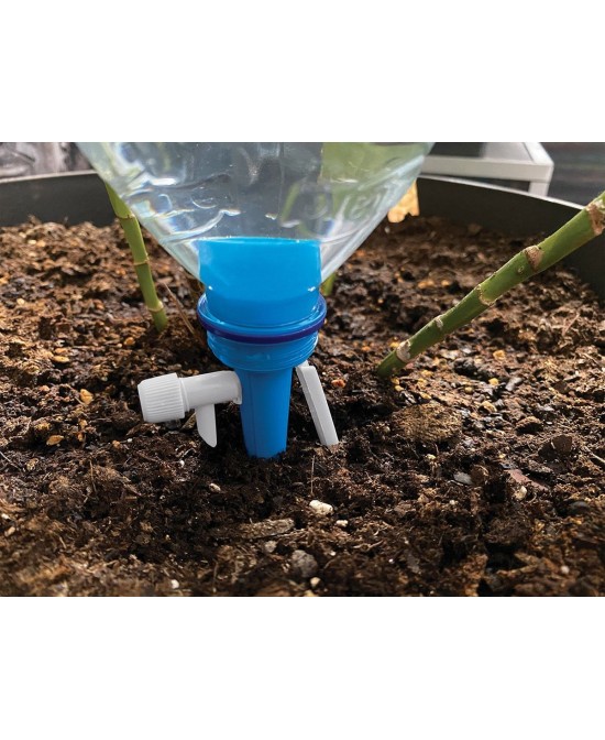 Conos de Riego Regulables para Botellas  Sistema de Riego para Macetas (6 unidades)

