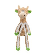 Vaca Felpa/Cuerda 50cm para Perros | Juguete Resistente y Suave

