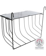 Porta Heno Colgante Negro 20x18x12 cm  Accesorio Práctico para Roedores y Conejos

