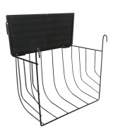Porta Heno Colgante Negro 20x18x12 cm  Accesorio Práctico para Roedores y Conejos

