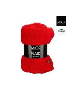 Manta de Lana Roja 180x130 cm | Suave, Cálida y Durable  Endanea Garden