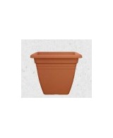 MACETA CUADRADA MEDITERRANEA 40CM. TIERRA