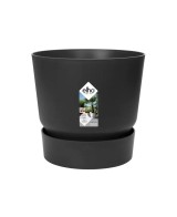 MACETA  GREENVILLE REDONDO 40CM NEGRO