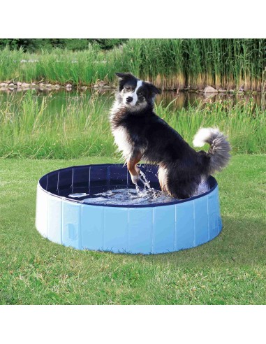 PISCINA PARA PERRO 120X30CM AZUL OSCURO