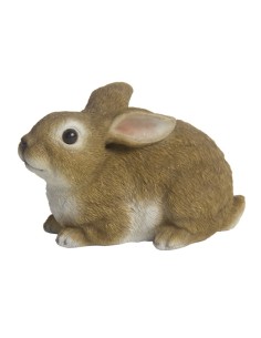 Conejo talla M 9,4x15,5x9,9 cm figura decorativa realista para hogar y jardín
