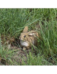 Conejo talla M 9,4x15,5x9,9 cm figura decorativa realista para hogar y jardín 2