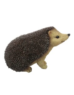 Erizo Decorativo Talla L para Jardín y Hogar con Acabado Natural