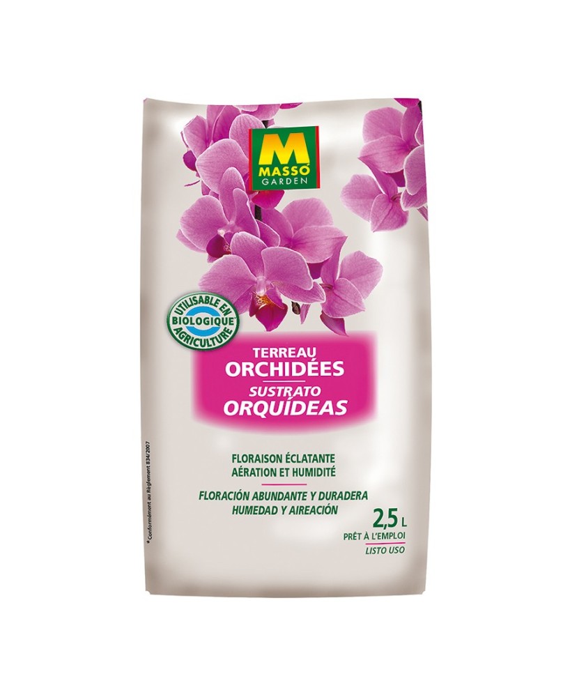Sustrato Orquídeas Massó 2.5L | Sustrato especializado para orquídeas saludables

