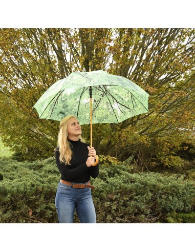 Paraguas Hojas Verde | Protección y Estilo Natural para Días de Lluvia