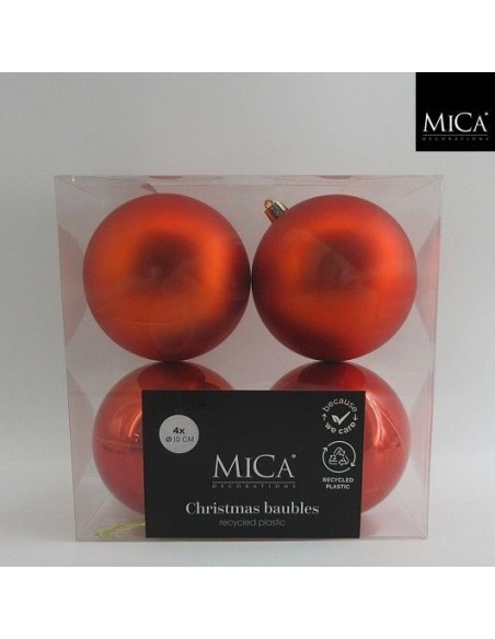 Pack 4 Bolas Inrompibles Naranja D10cm - Juguetes Resistentes para Perros