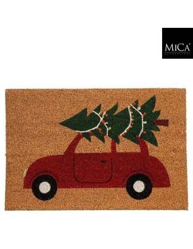 Felpudo Coche Rojo 60x40 cm  Original y Antideslizante para Entradas