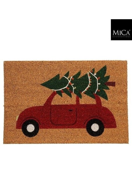 Felpudo Coche Rojo 60x40 cm  Original y Antideslizante para Entradas