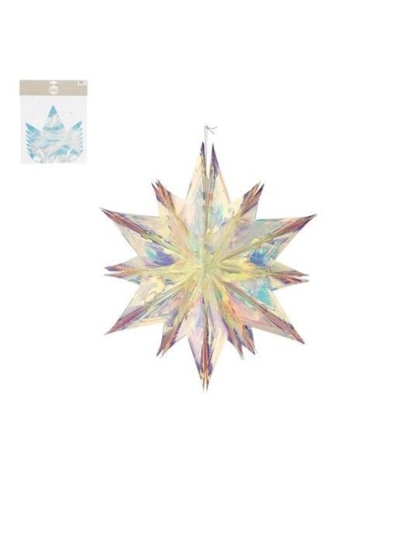 Estrella Iridiscente 40x38x20 cm - Adorno Decorativo Brillante y Sofisticado