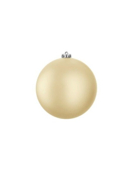 Bola Inrompible 15 cm Champagne Mate | Adorno Navideño Elegante y Duradero
